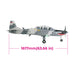 Side view of CNHL Super Tucano RC warbird measuring 1617mm (63.66 in) length