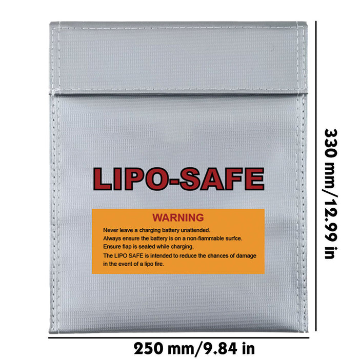 Big size CNHL LiPo battery safety bag 33 x 25cm front view