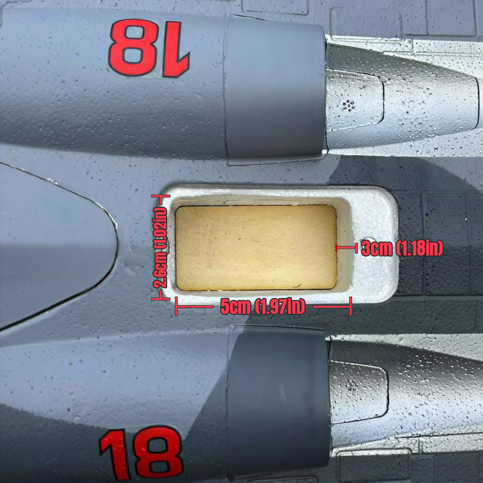 CNHL AviNationRC Horten Ho 229 Receiver Compartment Size 50 x 26 x 30mm (L x W x H)