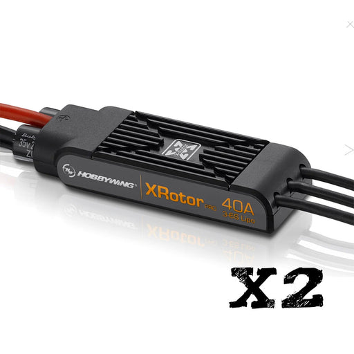 Hobbywing XRotor PRO 40A ESC Dual Pack – 3–6S Multirotor Brushless ESC for Drone