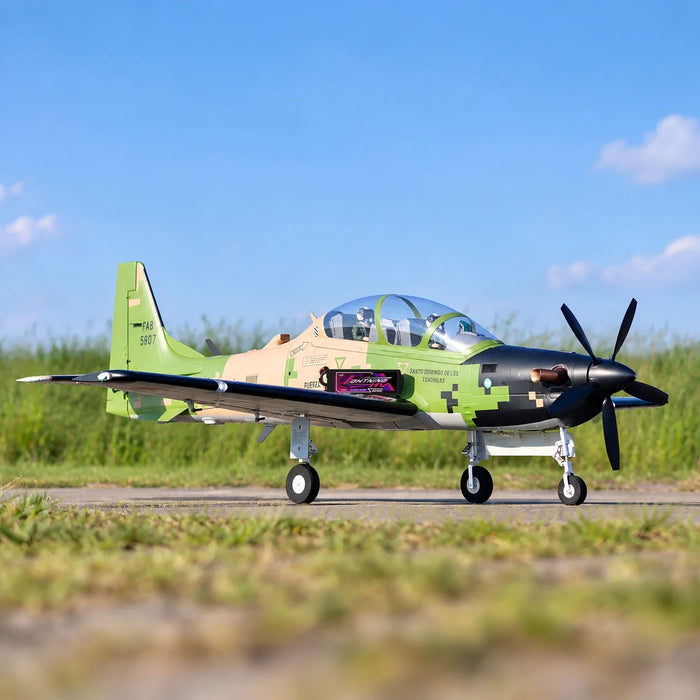 CNHL AviNationRC Super Tucano V2 1600mm RC plane in Ecuadorian Air Force digital camouflage