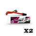 2 Packs CNHL G+Plus 2200mAh 11.1V 3S 70C Lipo Battery with XT60 Plug