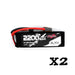 2 Packs CNHL Black Series 2200mAh 3S Lipo Battery with XT60 Plug