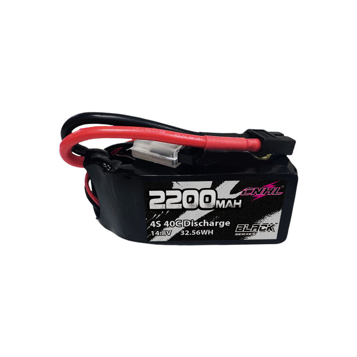 CNHL Black Series 2200mAh 4S 14.8V Shorty Lipo Battery 40C with XT60 Plug For RC Plane