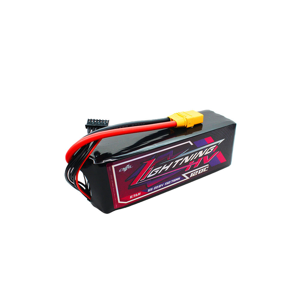 6S LiPo Battery 6700mAh 22.8V 120C with XT90 Plug