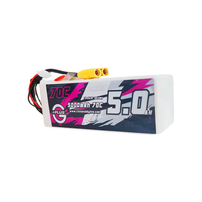 CNHL G + Plus 5000mAh 22.2V 6S 70C Lipoバッテリー（XT90プラグ付き）