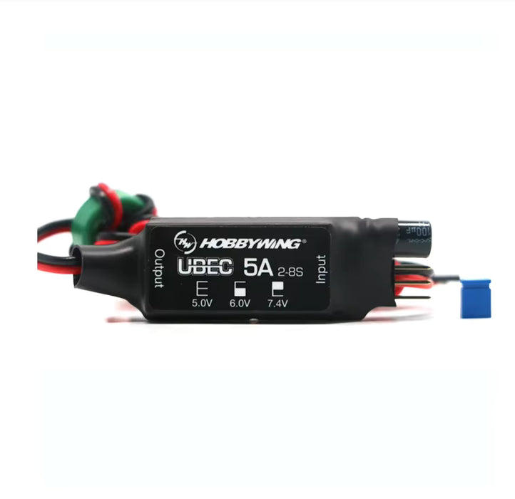 Hobbywing 5A UBEC V2 Air 5V/6V/7.4V External Switching BEC for 2-8S LiPo
