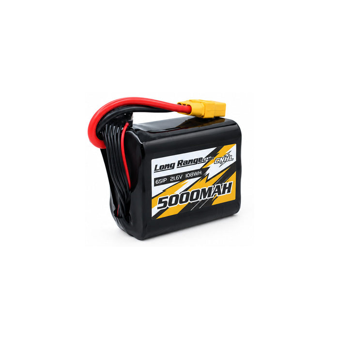 بطارية ليثيوم-أيون CNHL من سلسلة المدى الطويل بسعة 5000mAh وجهد 21.6V وتكوين 6S وبمقاس 21700 مع قابس XT90