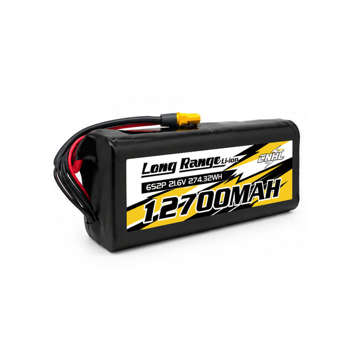 Bateria de iões de lítio CNHL Long Range Series 12700mAh 21.6V 6S 21700 com ficha XT60