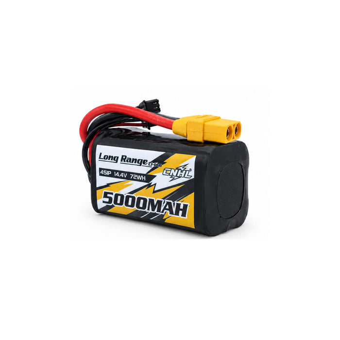 بطارية ليثيوم-أيون CNHL من سلسلة المدى الطويل بسعة 5000mAh وجهد 14.4V وتكوين 4S وبمقاس 21700 مع قابس XT90