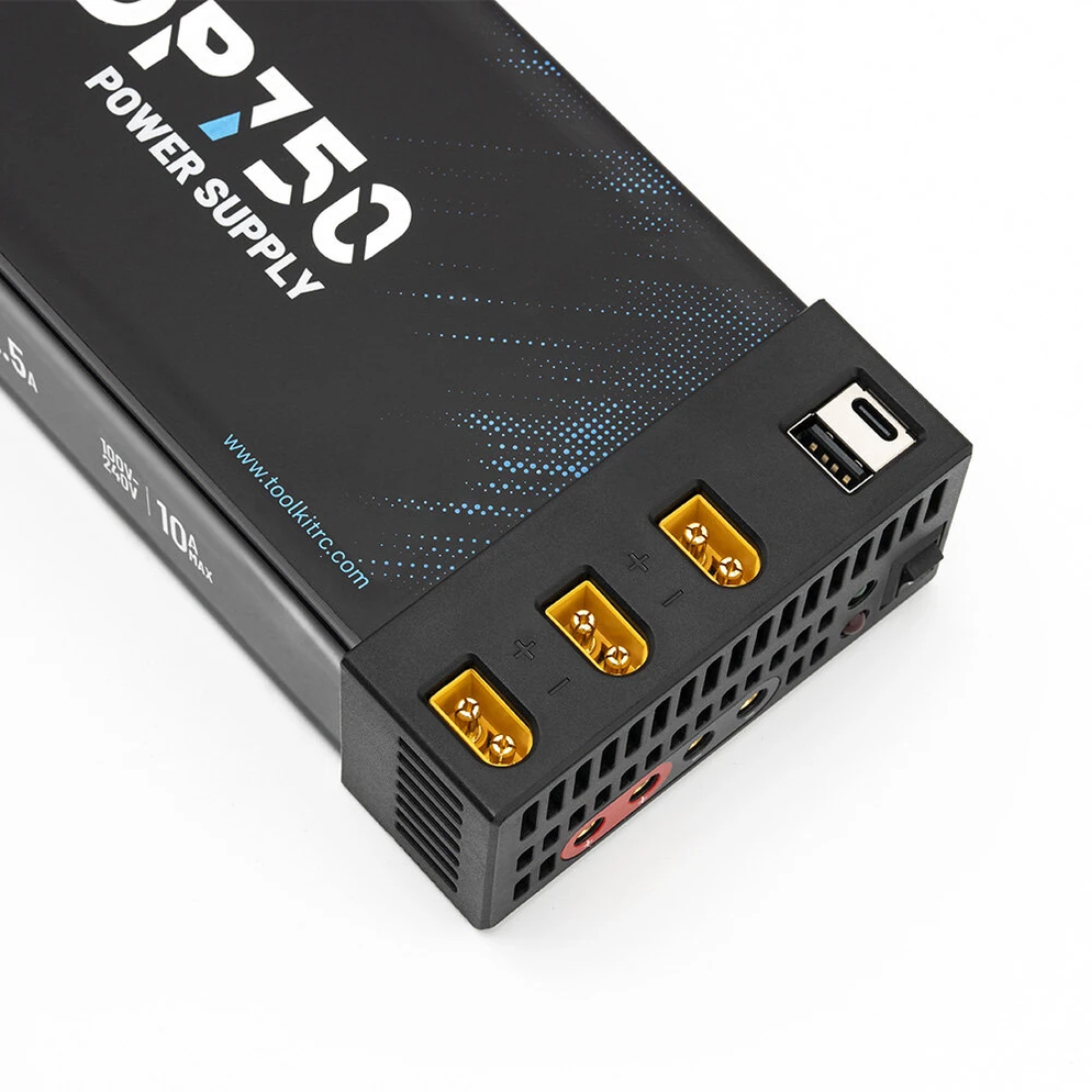 ToolkitRC ADP750 750W 12V 62.5A RC Power Supply | XT60, USB-C PD, Multi ...