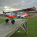 CNHL Bison XT STOL V2 1750mm orange bush plane close up on landing gear and tundra tires