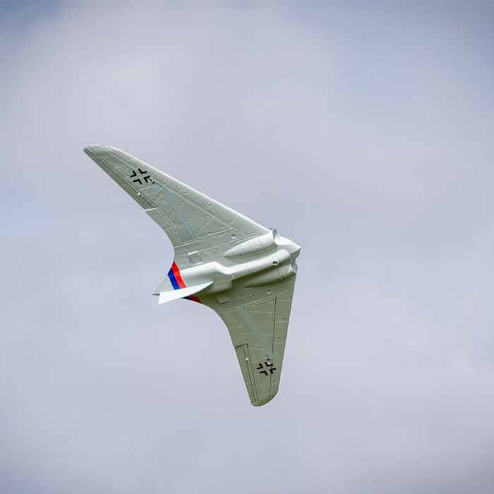 CNHL AviNationRC Horten Ho 229 RC plane underside view in flight
