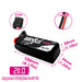 Size and weight overview of cnhl 2200mah 4s 40c lipo battery