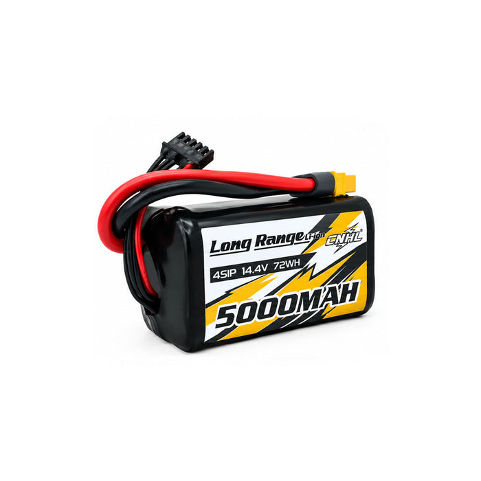 Bateria Li-ion 21700 5000mAh 14.4V 4S com XT60 da série Long Range da CNHL
