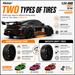 Hstar D24-03S Porsche 911 style RC car with smooth drift tires and rubber racing tires