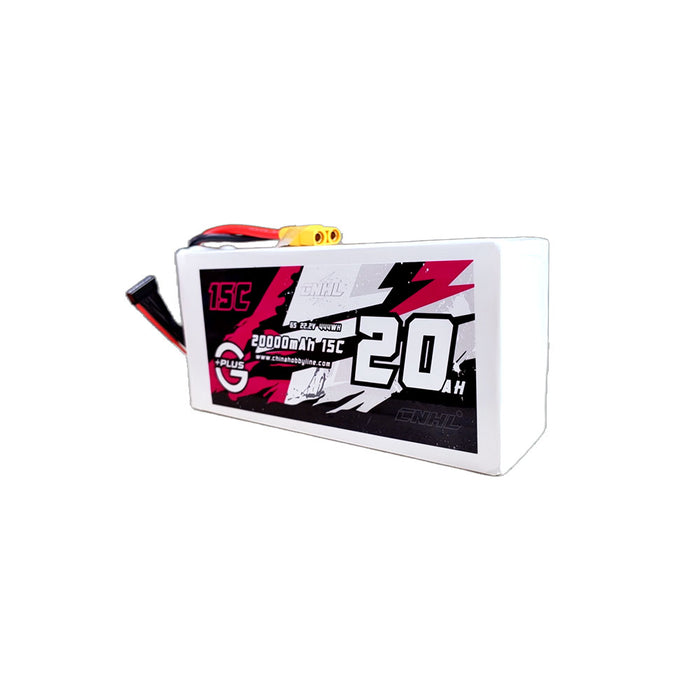 CNHL 20000mAh 22.2V 6S 15C Lipo Battery with XT90 Plug