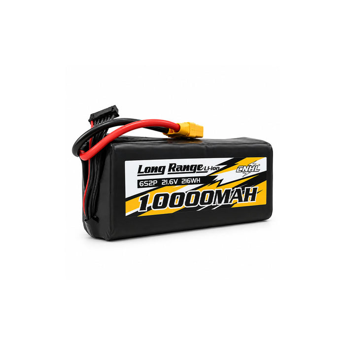 Bateria de iões de lítio CNHL Long Range Series 10000mAh 21.6V 6S 21700 com ficha XT90