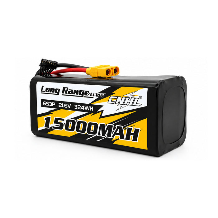 Bateria de iões de lítio CNHL Long Range Series 15000mAh 21.6V 6S 21700 com ficha XT90