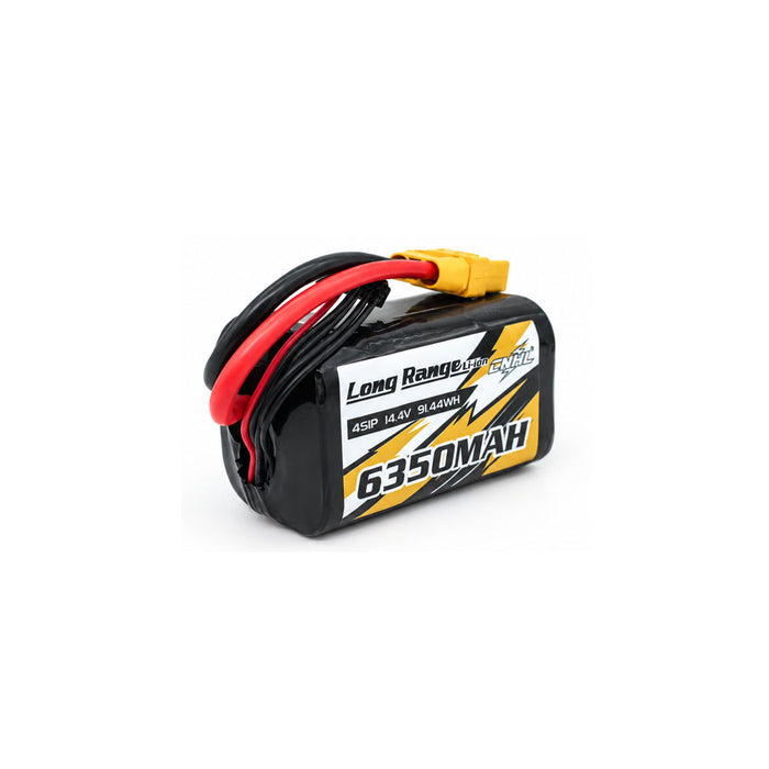 بطارية ليثيوم-أيون CNHL من سلسلة المدى الطويل بسعة 6350mAh وجهد 14.4V وتكوين 4S وبمقاس 21700 مع قابس XT90
