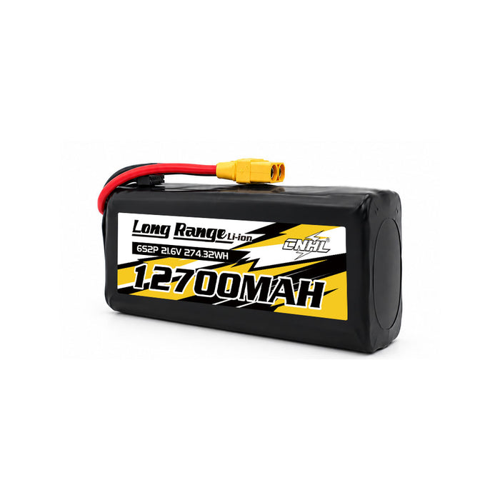Bateria de iões de lítio CNHL Long Range Series 12700mAh 21.6V 6S 21700 com ficha XT90