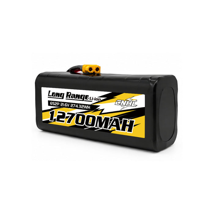 Bateria de iões de lítio CNHL Long Range Series 12700mAh 21.6V 6S 21700 com ficha XT60