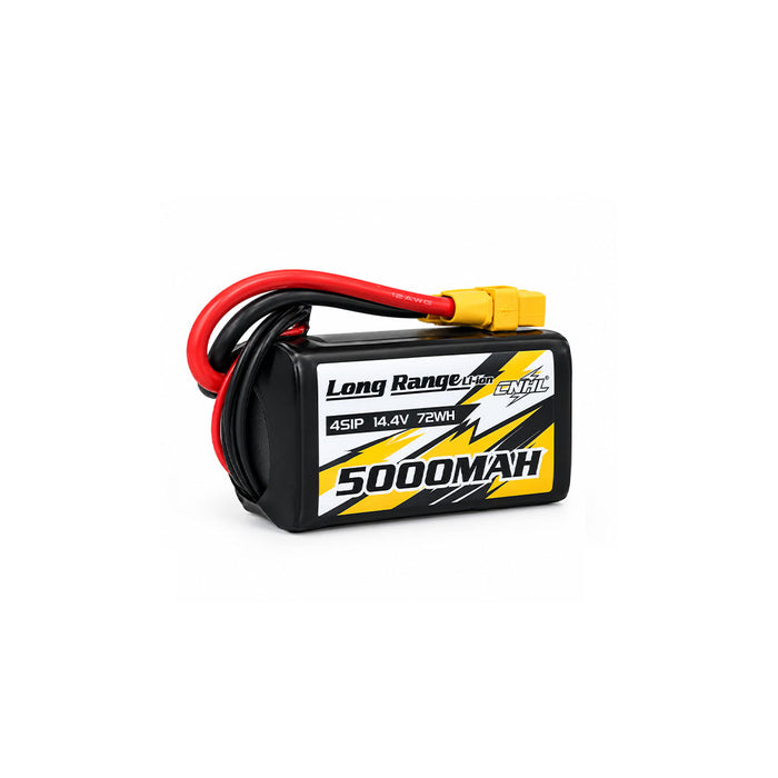 بطارية ليثيوم-أيون CNHL من سلسلة المدى الطويل بسعة 5000mAh وجهد 14.4V وتكوين 4S وبمقاس 21700 مع قابس XT90