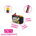 CNHL Long Range 5000mAh 14.4V 4S 21700 Li-ion Battery with XT60 size & weight