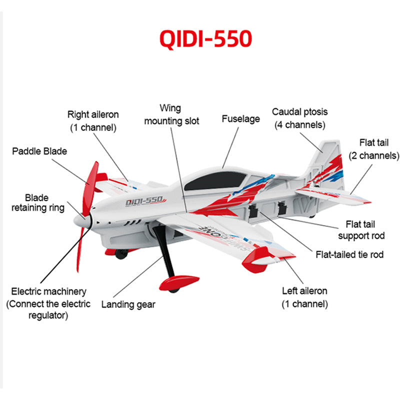 SWIFT-ONE QIDI-550 ラジコン飛行機 SWIFT-ONE QIDI-550 Vertical Flight RTF RC Plane Instruction Manual