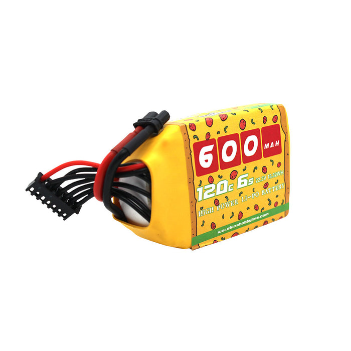 CNHL Pizza Series 600mAh 22.2V 6S 120C Lipo Battery With XT30U