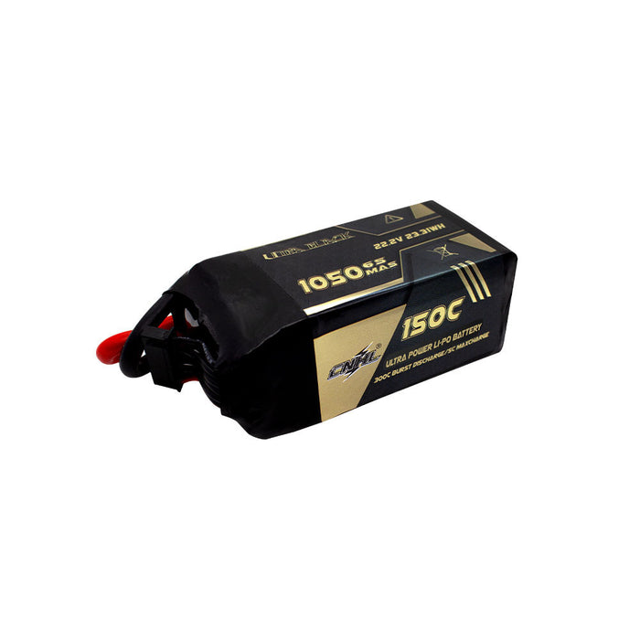 CNHL Ultra Black 1050mAh 22.2V 6S 150C Lipo Battery with XT60 Plug