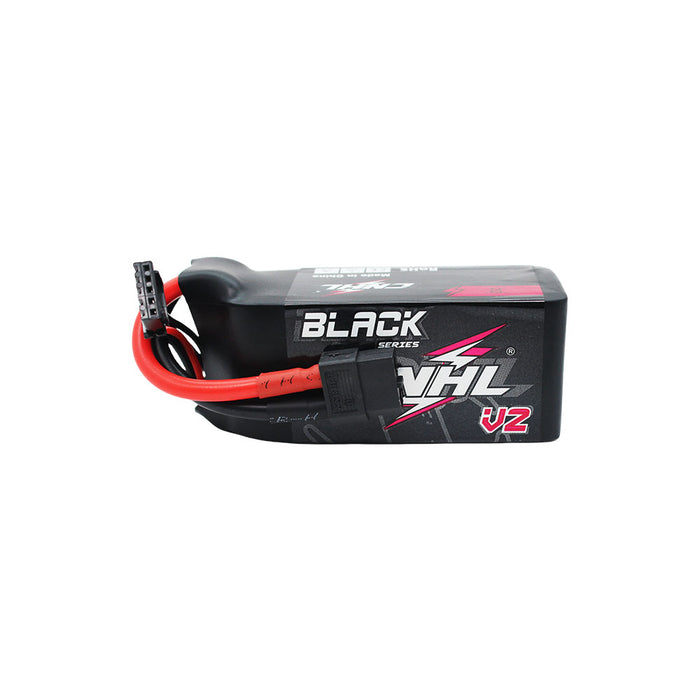 CNHLBlaCkシリーズ1300mAh14.8V4S 100C Lipoバッテリー（XT60プラグ付き）