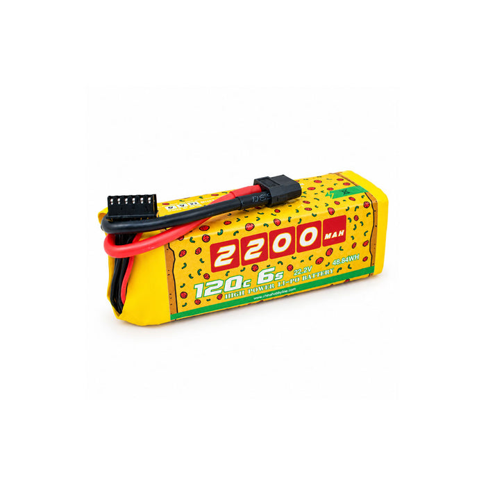 CNHL Speedy Pizza 2200mAh 22.2V 6S LiPo battery with long slim 117mm pack design