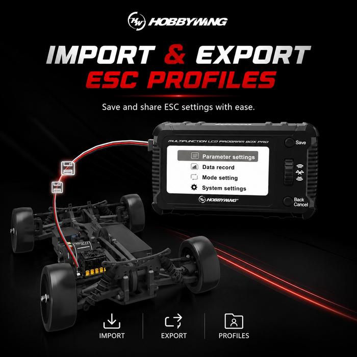 Hobbywing Multifunction LCD Program Box Pro G3 with OTA Bluetooth and 2-8S Battery Voltage Checker
