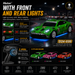 Hstar D24-03S Porsche 911 style RC drift car with front lights rear lights and underglow
