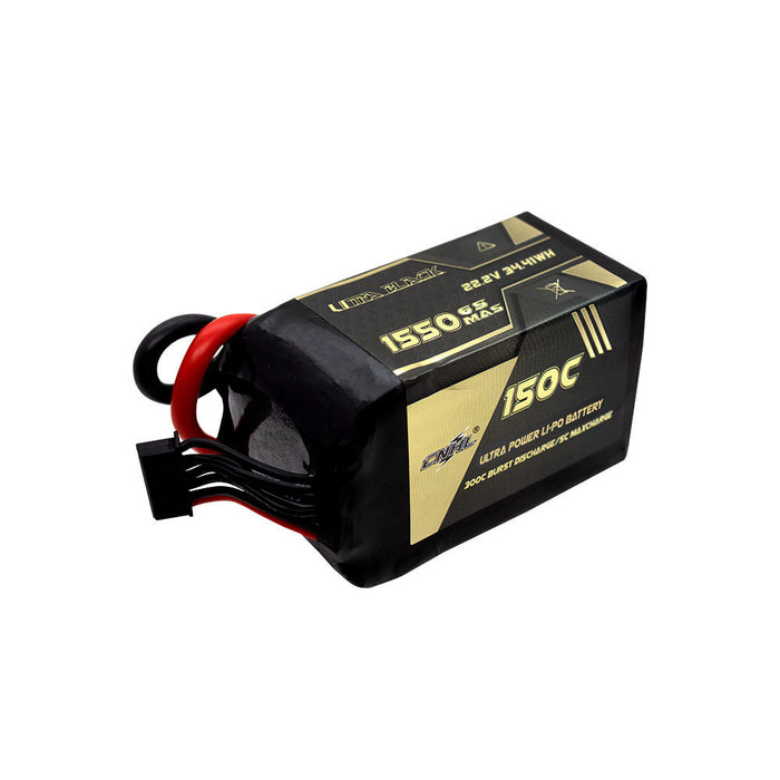 CNHL Ultra Black 1550mAh 22.2V 6S 150C Lipo Battery with XT60 Plug