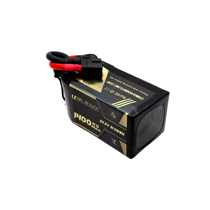 CNHL Ultra Black 1400mAh 22.2V 6S 150C Lipo Battery with XT60 Plug