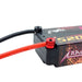 5mm bullet plug grips connected to a 2S hardcase LiPo battery for direct ESC power lead connection.