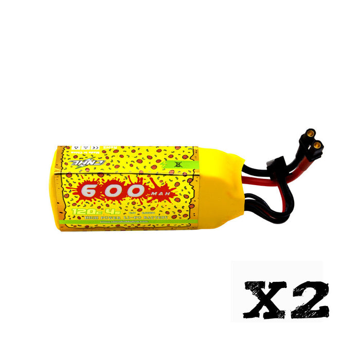 Batteria Lipo CNHL Pizza Series 600mAh 14.8V 4S 120C con XT30 per Cinewhoop
