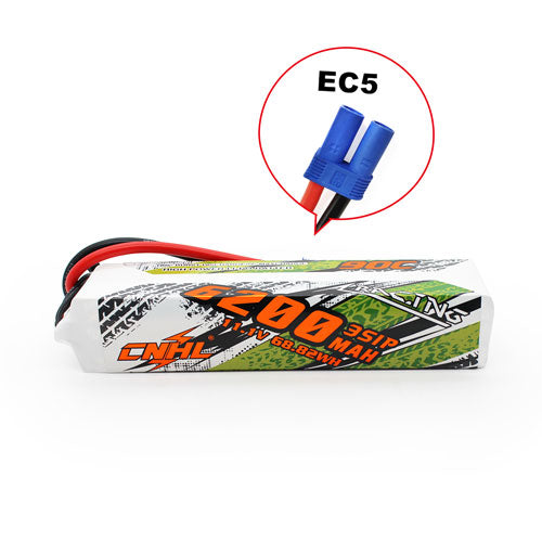 CNHL Racing Series 6200mAh 3S 90C Lipo Battery with EC5 Plug