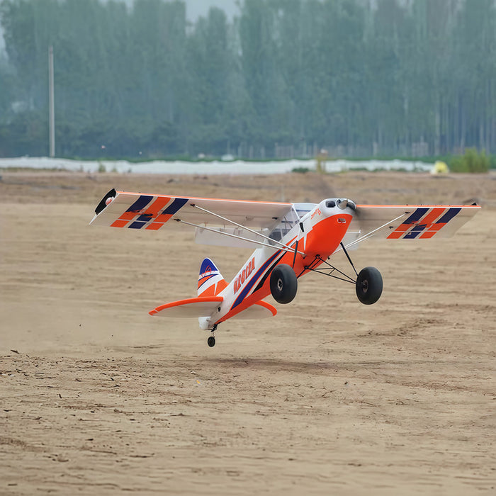 CNHL Bison XT STOL V2 1750mm orange bush plane takeoff landing on rough ground