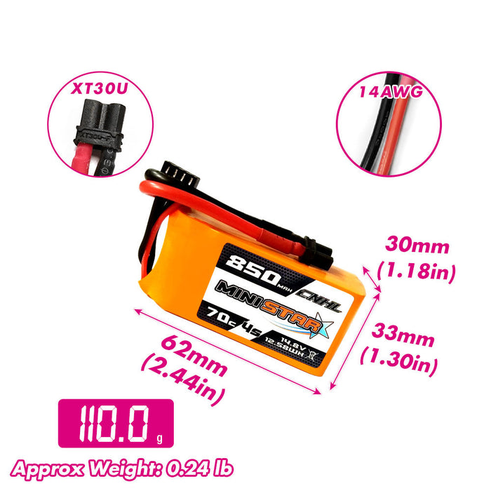 4S 14.8V lipo whoop batteries