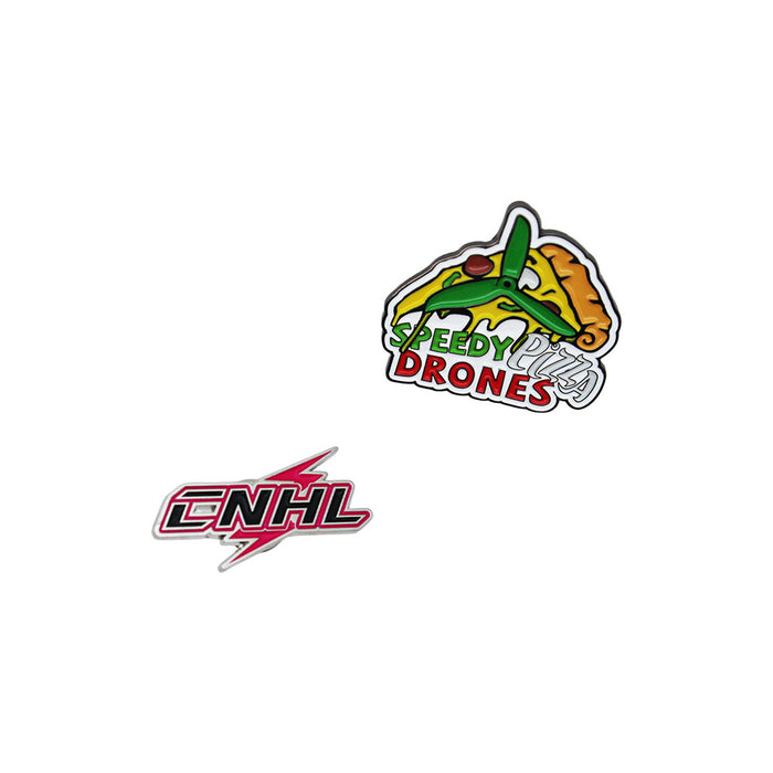 CNHL & Speedy Pizza Enamel Pin Set (2-Pack)