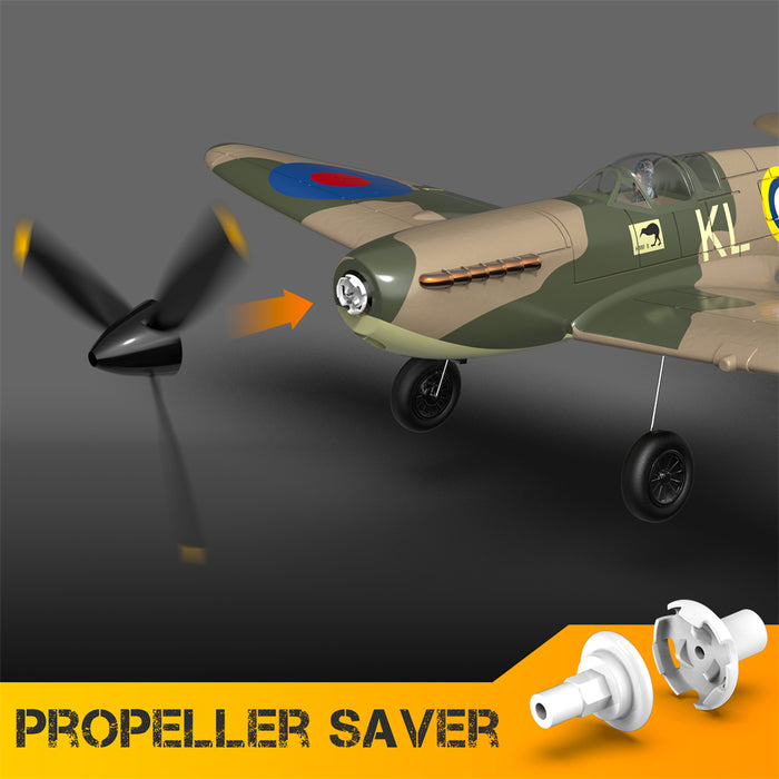 VOLANTEX Spitfire RC plane propeller saver crash resistant design
