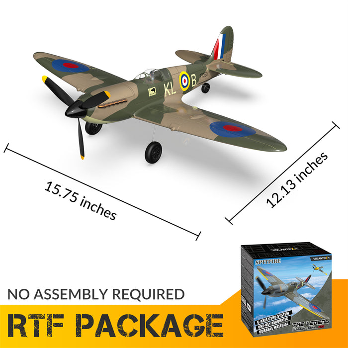 VOLANTEX Spitfire RC plane size 400mm wingspan ready to fly package
