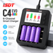 ISDT C4 EVO 6-Channel Smart Battery Charger for AA AAA 18650 21700 & 26700
