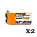2 Packs CNHL MiniStar 850mAh 7.4V 2S 70C Lipo Battery with XT30U