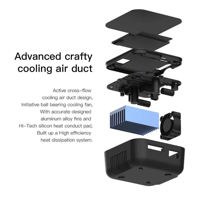 ISDT Q8 Max advanced cross flow cooling air duct and heat dissipation system
