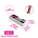 Size and weight overview of CNHL 5000mAh 4S 70C Lipo Battery
