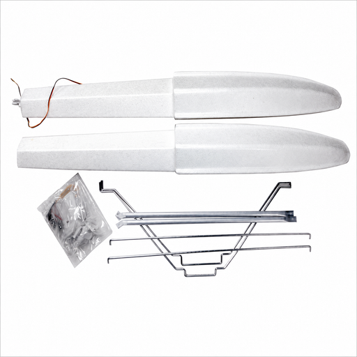 CNHL Bison XT STOL 1750mm float set OZBN008 with mounting struts, water rudder components and installation hardware